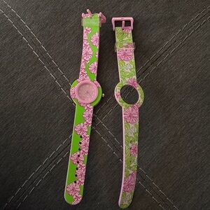 NWOT Lilly Pulitzer Pink and Green Floral Watch